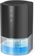 Small Dehumidifiers for Bathroom, Bedroom, Dorm Room, Home, RV, Closet, Wardrobe, Office, Portable Dehumidifier with Auto Shut Off, Auto Defrost, Colorful Light, Ultra Quiet, Energy Saving, 35 OZ by HOME