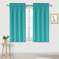 DWCN Blackout Curtains for Living Room Thermal Insulated, Energy Saving & Noise Reducing Bedroom Curtains, Peacock Blue, W 42x L 54 Inch, Set of 2 Rod Pocket Curtain Panels by DWCN