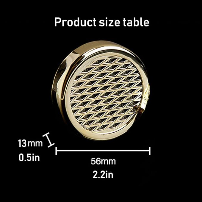 Cigar Humidifier - for Tobacco Moisturizing and Increased Humidity,Round and PVC Material, Gold Tone - Image 7
