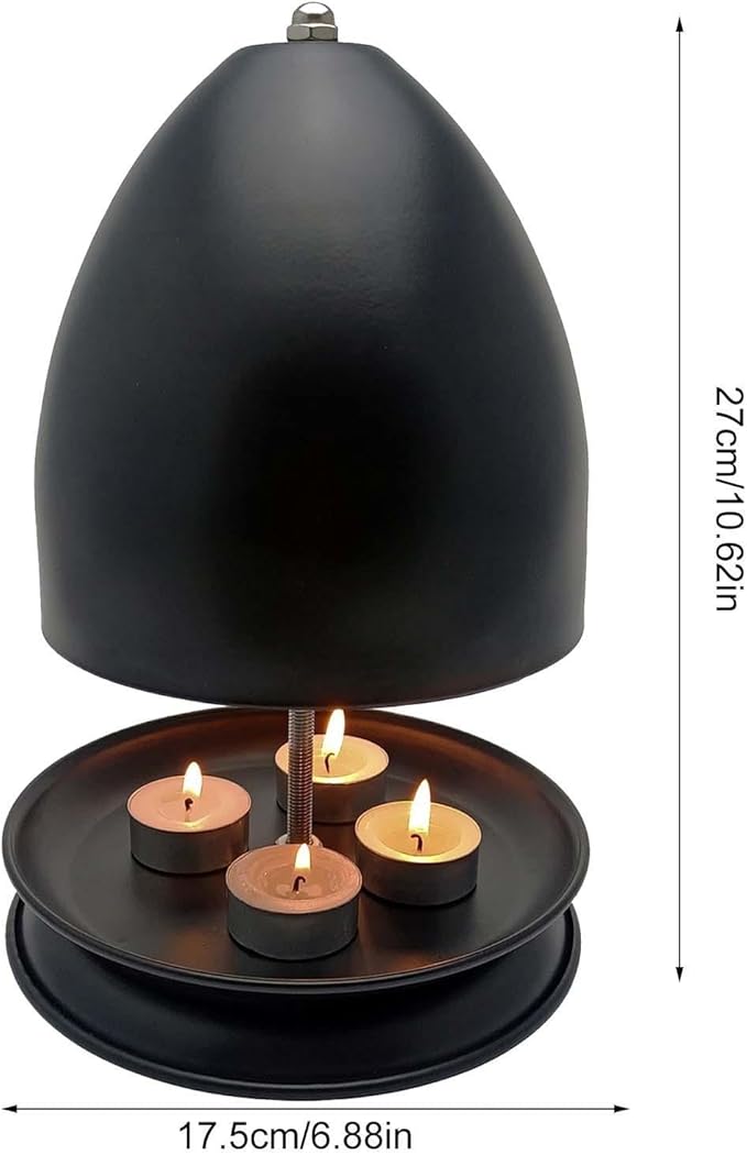 Tea Light Candle Heater,Tea Light Oven Metal Radiator, Heater Tea Light Oven Candle Holder,Tea Light Heater,Candle Heater for Indoor Bedroom Garden Patio Centerpieces Decor-No Candles - Image 5