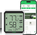 VIVOSUN AeroLab THB1S Wireless Bluetooth Hygrometer Thermometer Indoor, VPD, Digital Temp Humidity Meter, LCD Smart App Control & Alert, Data Storage, Dual Channels with Sensor Probe, Battery Included by VIVOSUN