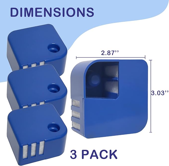 Ontheone 3 Pack PDC51V1 Demineralization Cartridges Compatible with Vick Ultrasonic Humidifier Models V4600, V5100, VUL575 and Sunbeam696 Only, Works to Collect White Dust - Image 5