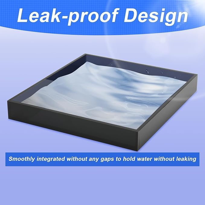 Acrylic Humidifiers Tray for LEVOIT Classic 160 Top-Fill Humidifiers 2.5L Tank, Leak-Proof Tray for Humidifier, Moisture-Proof TankFloor (Not Include Humidifier) (Transparent black, 2.5L) - Image 4