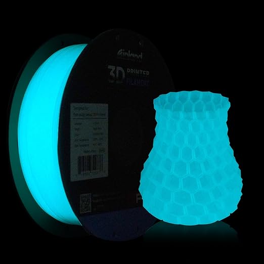 INLAND Micro Center PLA+ 3D Printing Filament 1.75mm - PLA Pro Dimensional Accuracy +/- 0.03 mm - 1kg Cardboard Spool (2.2 lbs) (1 Pack Luminous Blue, 1.75mm) - Image 2
