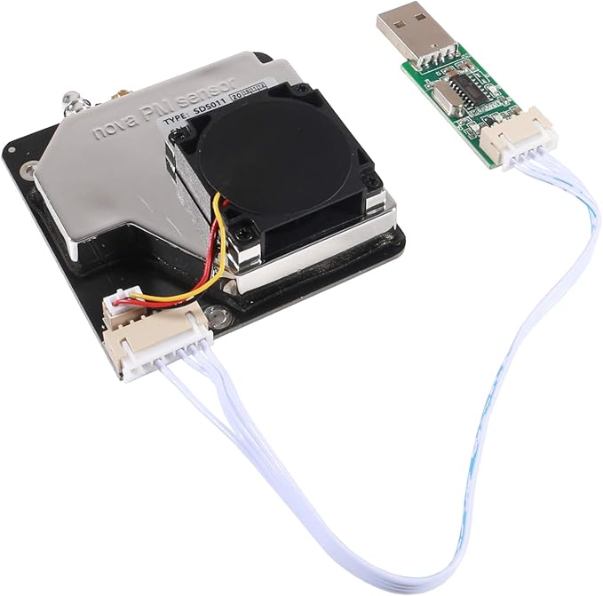 AITRIP PM Sensor SDS011 High Precision PM2.5 Air Quality Detection Sensor Module Super Dust Sensors Digital Output Compatible with Arduino - Image 2