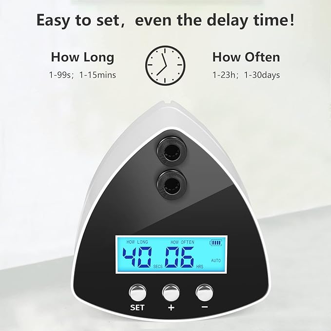 Reptile Misting System | Automatic Humidifier with 2 Nozzles, LCD Screen & Timer for Terrariums - Image 2