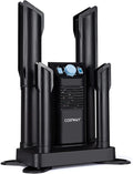 COSTWAY Boot Dryer, Shoe Dryers with 180 Mins Timer & Heating Blower, Ozone Disinfection, Extendable Design, Electric Shoe and Boot Warmer for Work Boots, Ski, Glove, Hats, Black by COSTWAY