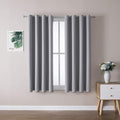 ChrisDowa Grommet Blackout Curtains for Bedroom and Living Room - 2 Panels Set Thermal Insulated Room Darkening Curtains (Light Grey, 52 x 63 Inch) by ChrisDowa