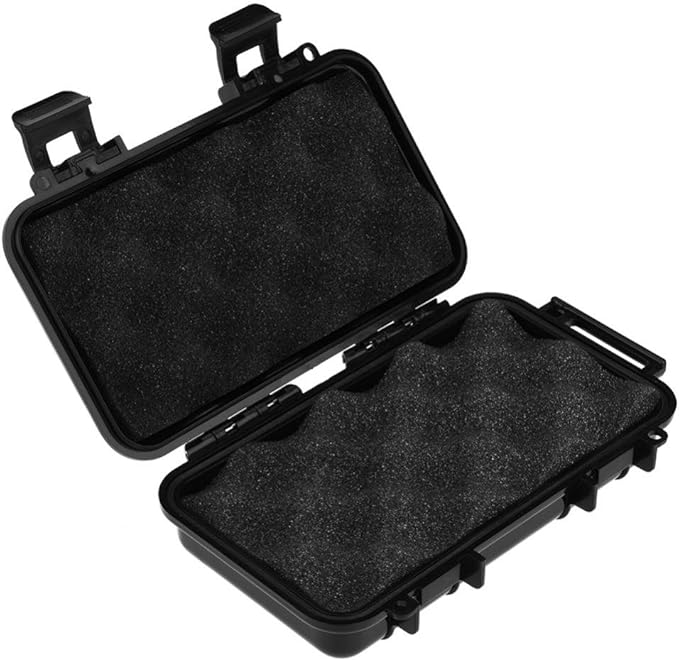 Tbest Outdoor Waterproof Shockproof Airtight Survival Box Storage Container Case Carry Box Black Dry Storage Box for Fishing Camping Hiking Outdoor Activities by LetYourCarMoreColorful