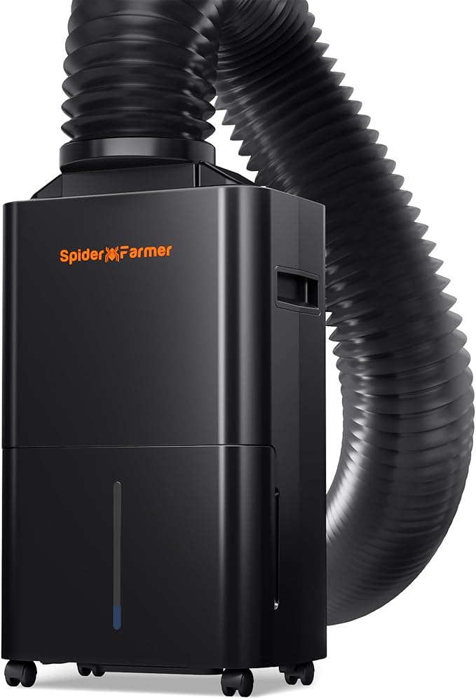 SPIDER FARMER Dehumidifier,32 Pints Plant Dehumidifier with Drain Hose,Temperature & Humidity Sensor Probe,24H Timer Function, Compressor Entfeuchter for Grow Tent,Home and Basement by SpiderFarmer