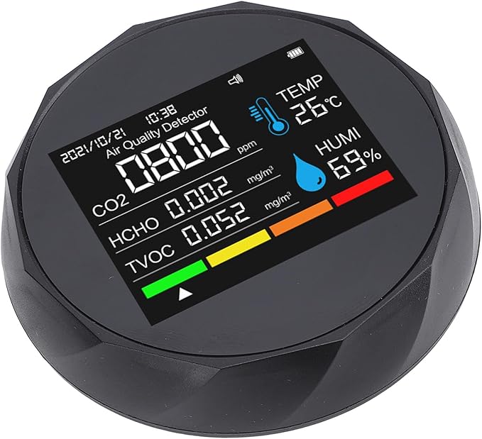 Fafeicy 5 in 1 Indoor Air Quality Detector Bluetooth APP Accurate Sensor for HCHO PM2.5 Temperature Humidity - Image 2