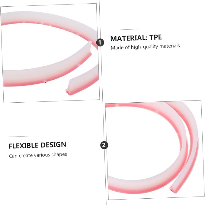 LIFKOME 1pc Bendable Bathroom Strip for Dry Wet Separation Easy to Install Water Barrier for Shower Sink and Toilet Water Baffle for Clean Spaces - Image 8
