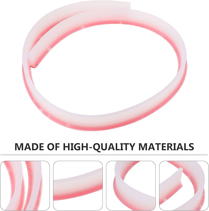 Cabilock 1pc Flexible Water Retaining Strip for Bathroom Dry Wet Separation Baffle Self-Adhesive Barrier for Shower Sink and Toilet Curved Control - Image 2