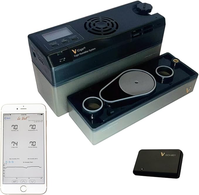 Le Veil 7th Gen iCigar Humidifier System DCH-12V7 (iCigar 7 + Bluetooth) by Le+Veil