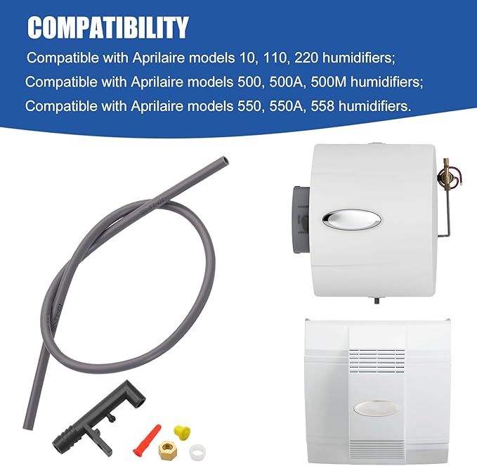 4079 Humidifier Feed Tube Assembly Kit with Nozzle, Sleeve Nut, Orifice, Strainer for 500 Series Compatible with Humidifier 110, 220, 500, 500A, 500M, 550, 550A, 558 - Image 3