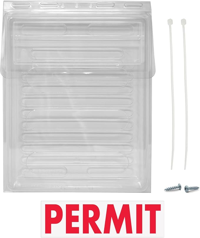 Mediz Outdoor Permit Brochure Box - Easy to Use Take One Document Holder Can Hold 200, 8.5 x 11 Documents, Flyers & Brochures or Other Outdoor Marketing Needs (1) (PERMIT - Box, Pack of 1) - Image 3