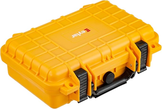 Eylar Protective Gear and Camera Hard Case Waterproof Dry Box with Foam 11.6 Inch 8.3 Inch 3.8 Inch (Yellow) - Image 2