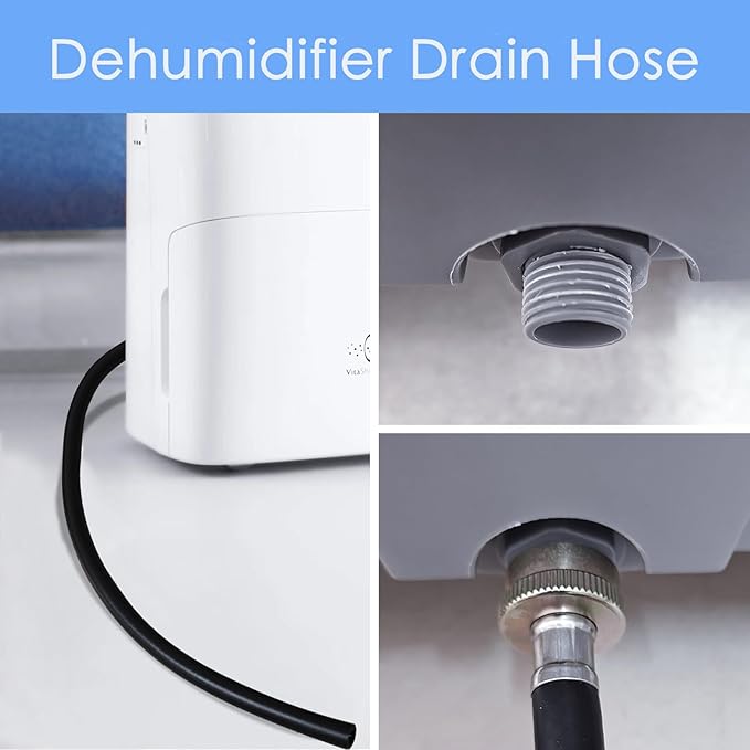 Dehumidifier Hose, ¾ Inch FHT Connection, No Kink, Black (12FT) - Image 2