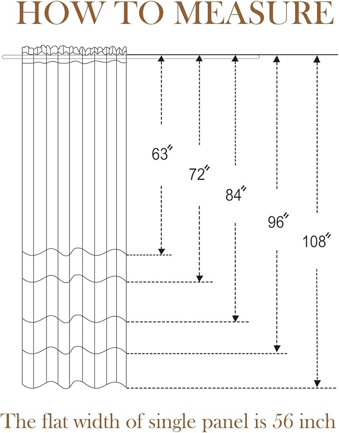 L.Z.E Grey Light Filtering Curtains for Living Room, Privacy Non-See-Through Curtains 108 Inches Long 2 Panels Set, Gray Window Panels for Bedroom Nursery Extra Long Rod Pocket Top - Image 5