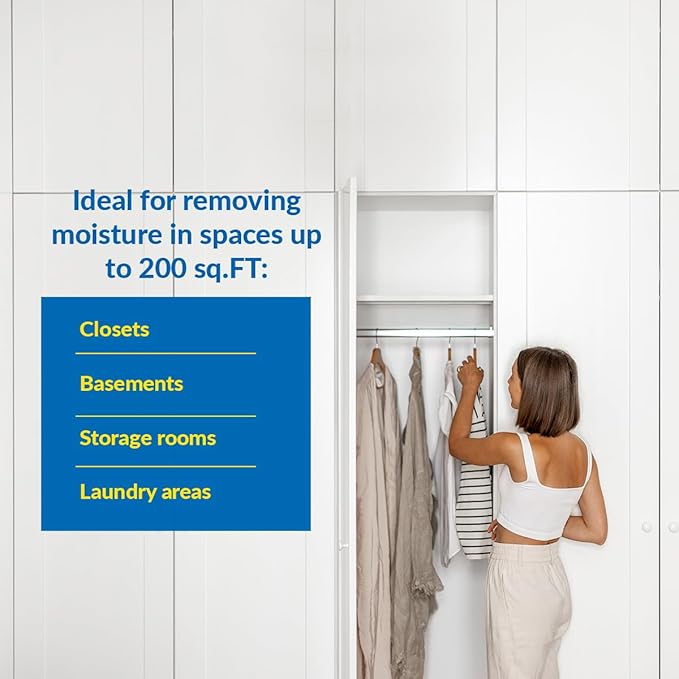 HUMYDRY Hanging Moisture Absorber Bags, 12 Count Lavender and Cedar 15.9 Oz, Dehumidifiers for Closets Wardrobes Storage Areas, Non Electric Humidity Absorbers for Small Enclosed Spaces - Image 4