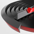 78 Inch Water Guard for Kitchen Sink，Silicone Rubber Kitchen Splash Guard, Corner Water Retaining Dam Strip for Countertop,Shower, Bathroom，Self Adhesive Caulk Seal Strip Edge Trim (Black) by Cuysfead