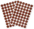 Self-Adhesive Screw Hole Stickers PVC Cover Caps Dustproof for Wooden Furniture Cabinet 21mm 2 Sheets/108 Pcs Red Walnut by VictorsHome
