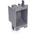14 in. Old Work Electrical Box, 1-Gang 14 Cu in Non-Metallic PVC Outlet Box for Drywall, Remodel Electrical Box with Built-in NM Cable Clamps, Grey PVC Old Work Outlet Box by AirmontProducts