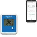 YoLink X3 Outdoor Temperature and Humidity Sensor with Data Logger, Thermometer, 1/4 Mile Range, 5+ Years Battery Life, Emails, Text, App Alerts, Alexa, IFTTT. Hub Required! by YoLink