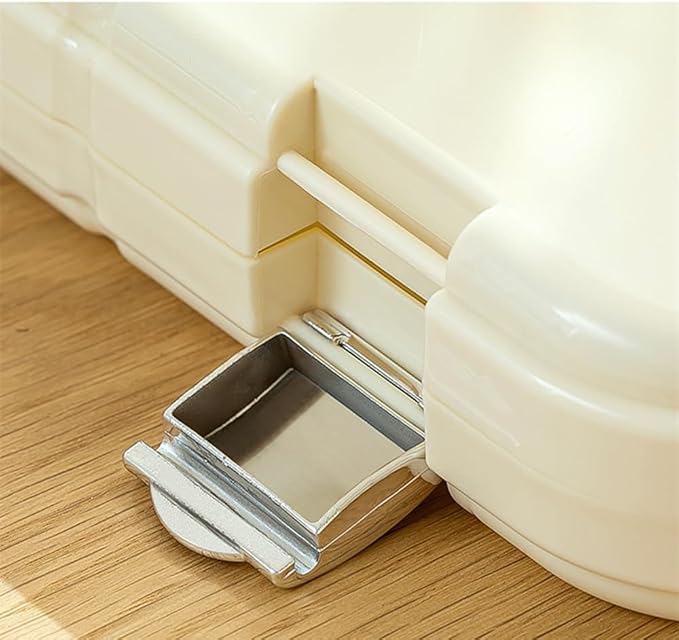 RadefasunC Clear Waterproof Document Storage Box with Snaps PP Files Organizer Cases for A4 Paper Magazines Notebooks School or Office Supplies (Pure White, 1pcs) - Image 5