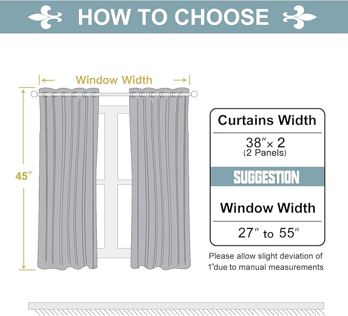 ChrisDowa Grommet Room Darkening Curtains for Bedroom and Living Room - 2 Panels Set Thermal Insulated Blackout Curtains (Mustard Yellow, 38W x 45L) - Image 5