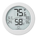 SECRUI Digital Hygrometer Thermometer for Room Temperature Humidity Meter Indoor Thermometer Accuracy Calibration LCD Temperature Sensor with Maximum and Minimum Records, TH1, White by SECRUI