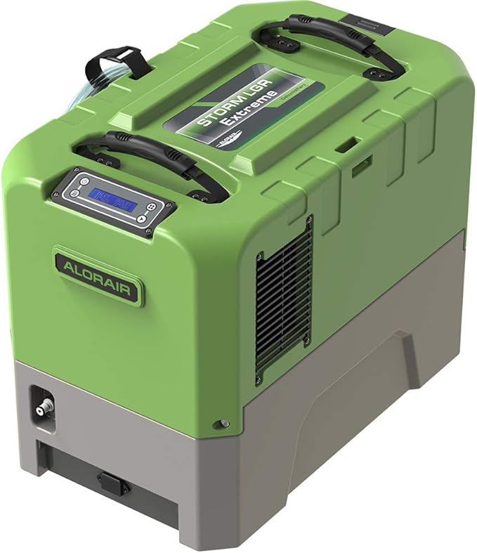 ALORAIR 180PPD LGR Commercial Dehumidifier with Pump for Basement Warehouse & Job Sites, Large Space Crawl Space Dehumidifier for Efficient Water Damage Restoration,5 Years Limited Warranty, Green - Image 8