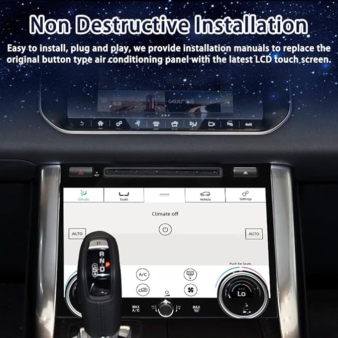 for 2013 2014 2015 2016 2017 Land Range Rover Sport L494 Car Climate Control Upgrade LCD Touch Screen AC Panel Control Air Conditioning Dashboard Seat heating Android Voice HVAC (L494 climate control) - Image 6