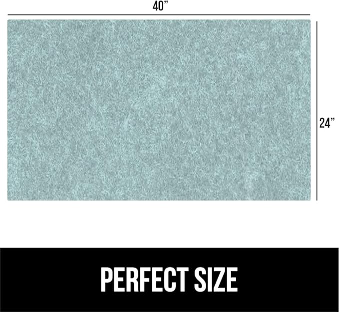 GORILLA GRIP LeakGuard Non-Adhesive Under Sink Mat for Kitchen Cabinet, 24x40, Waterproof Quick Dry Shelf Liner, Durable Absorbent Felt Mats for Bathroom Sinks, Cabinets, Dresser, Easy Trim, Spa Blue - Image 7