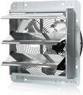 KEN BROWN 12 Inch Shutter Exhaust Fan, Gable Vent Fan, Wall Mount Ventilation, Automatic Aluminum Blades, High Speed, 1800CFM, for Garages, Shop, Greenhouse, Attic by KENBROWN