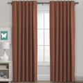 H.VERSAILTEX Blackout Curtains Thermal Insulated Window Treatment Panels Room Darkening Blackout Drapes for Living Room Back Tab/Rod Pocket Bedroom Draperies (2 Panels, Washed Spice, 52 x 96 Inch) by HVERSAILTEX