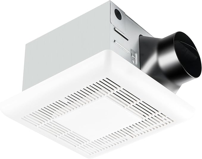 Tech Drive Bathroom Exhaust Fan with Light-110 CFM, 1000lm Dimmable 5CCT LED Light and Night Light Selectable,4-Inch Duct Super Quiet Energy Star Ventilation Fan,Easy to Install Ceiling Mounted by TechDrive