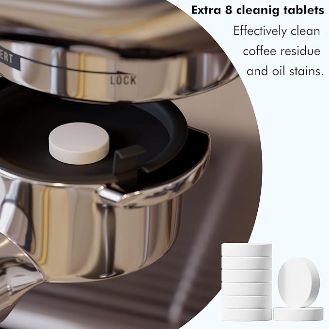 8 Uses Breville Compatible Descaling Solution, 2 Years Descaler Kit Come with 8 Cleaning Tablets, Maintenance Kit Specially Designed to Clean Breville Machines (4 Use Each Bottle, 2 Bottles) - Image 4