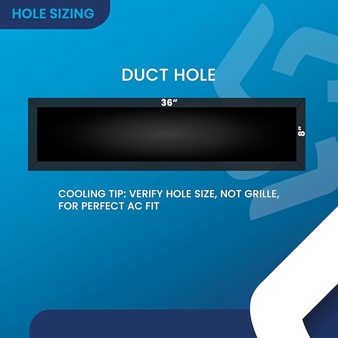 36x8 Inch (Duct Opening) Air Return Vent Cover Decorative – Premium Aluminum AC Vent Cover for Ceiling & Wall, Rustproof Grille, Ideal for Home HVAC Grille, Durable & Easy to Install by ACLAMINAIRE - Image 3