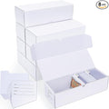 Trading-Card Storage Box, 8-Pack • 600 Count Corrugated Cardboard Storage with dividers & labels for TCG/Magic/Mtg storage and Collection, 10.4 INCH Horizontal by Leyzan