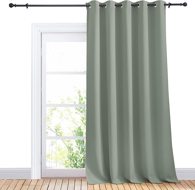 NICETOWN Window Blackout Curtain Panel for Living Room, Sage Green, 1 Panel, 70 x 95 inch, Thermal Insulated Blackout Drape/Drapery for Loft, Guestroom - Image 2