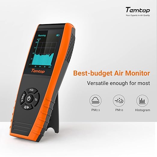 Temtop PM2.5 Monitor P600, Essential Air Particle Meter PM2.5 PM10 Air Quality Tester for Indoor/Outdoor Air Pollution Detection, Particle-Centric Detector w/Data Histogram Display - Image 3