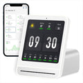 Qingping Air Quality Monitor Gen 2, Air Quality Monitor Indoor Detects PM2.5, CO2, PM10, Noise, Temperature and Humidity, New Upgraded Alarm Clock Function, Air Quality Tester for Bedroom, Smart Home by Qingping