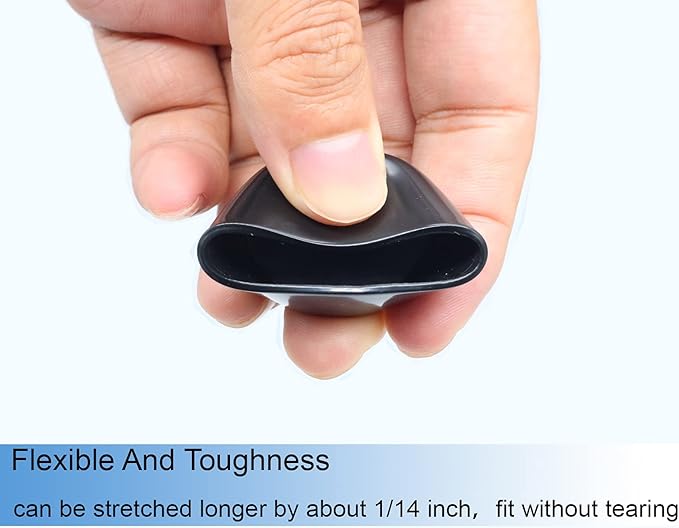 Acocony 1 1/4 Inch Rubber Cap Round 1.25 Inch Rubber End Caps PVC Flexible Protector Plastic Plugs for Round Holes Black Pack of 12 - Image 4