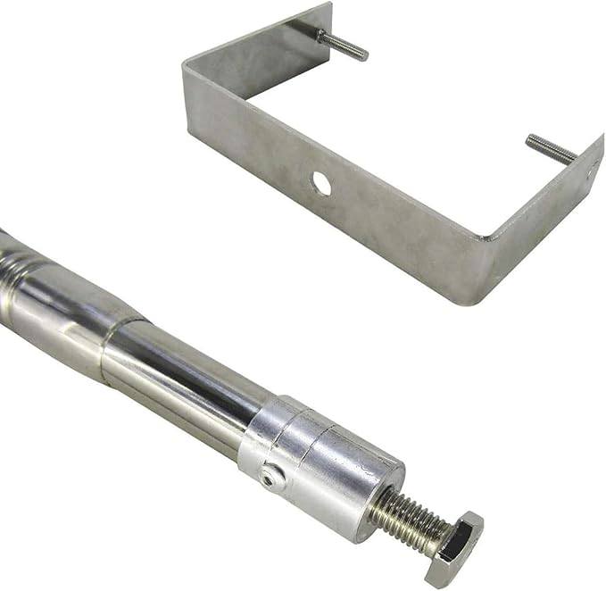 Water Quality Sampler,Telescopic Water Sampler,Stainless Steel Water Sampling Dipper,Ultra Light Rod Plastic Beaker,for Environmental Monitoring(Size:1000ml,1.17-4m(3.8-13.1ft),Color:Stainless steel) - Image 4