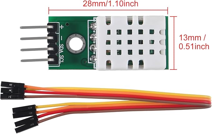 6pcs SHTC3 high-Precision Digital Temperature and Humidity Sensor Measurement Module I2C Communication Better Than AM2302 DHT22V (SHTC3) - Image 4