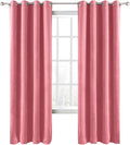 ChadMade Blackout Lined Premium Velvet Curtain Rose 50Wx84L Inch (1 Panel), Eyelet Grommet for Livingroom Bedroom Theater Studio, Leon Collection by ChadMade
