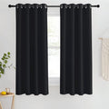 NICETOWN Blackout Black Curtain for Bedroom - Blackout Thermal Insulated Window Treatment Solid Grommet Room Darkening Soundproof for Bedroom/Boys Room (1 Panel, W46 x L63) by NICETOWN