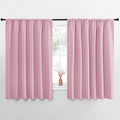 NICETOWN Blackout Curtains for Bedroom, Blackout Curtain Panels, Rouge Pink, 1 Pair, 62 by 63-inch, Window Treatment Energy Saving Thermal Insulated Solid Rod Pocket Blackout Drapes/Draperies by NICETOWN