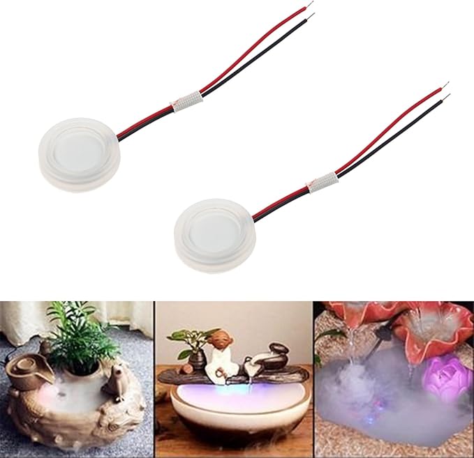 2 Pcs 20mm Ultrasonic Mist Maker Fogger Atomizing Transducer Ceramic Humidifier Accessory - Image 2